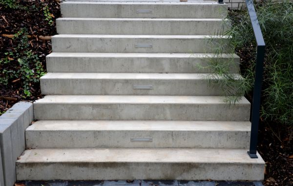 Poured Step Installation in Visalia