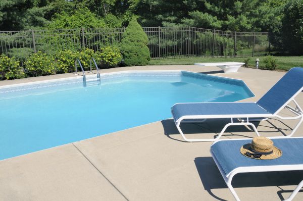 Poolside Concrete Installation in Visalia